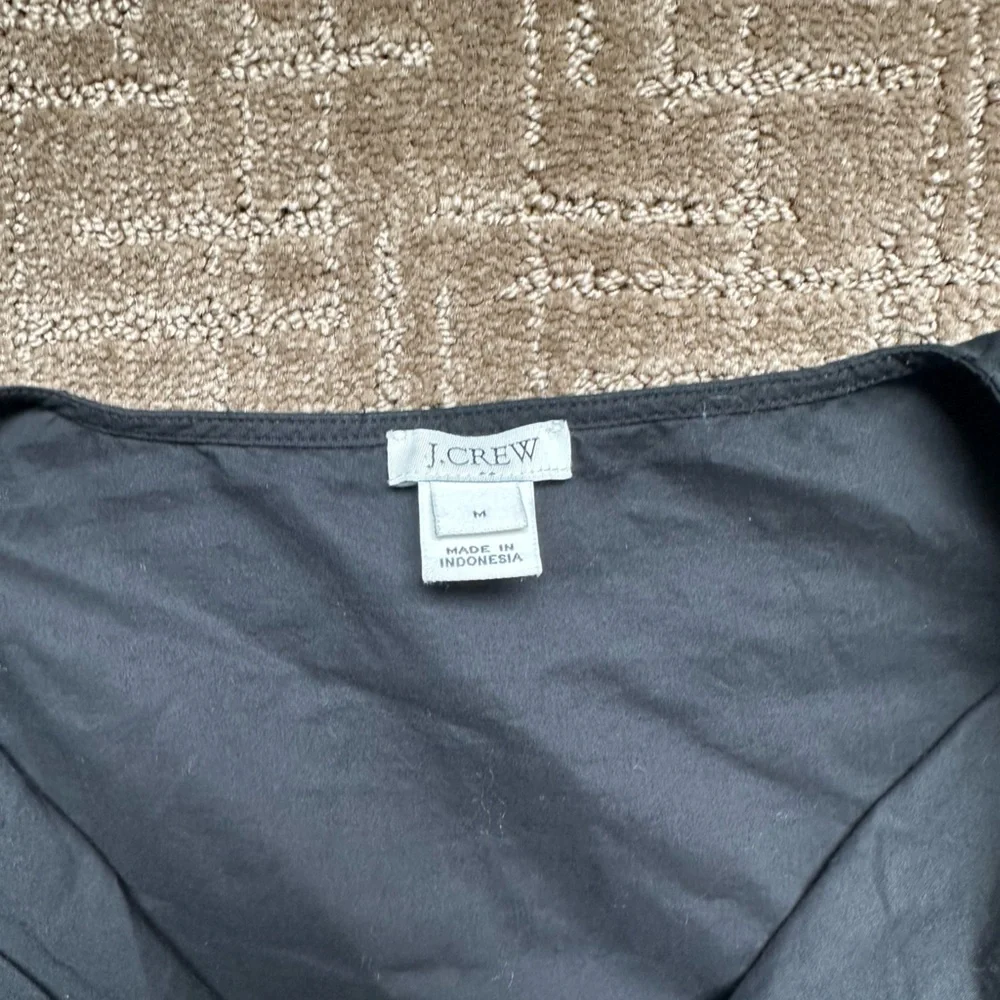 J Crew Black Dress Beach Embroidered - Picture 4 of 5